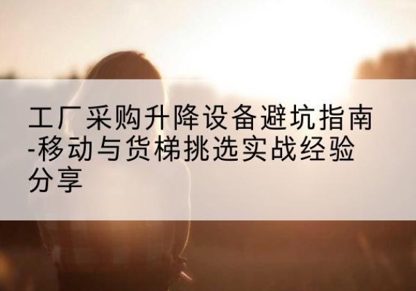 连云移动式升降机怎么选-工厂采购升降设备避坑指南-移动与货梯挑选实战经验分享